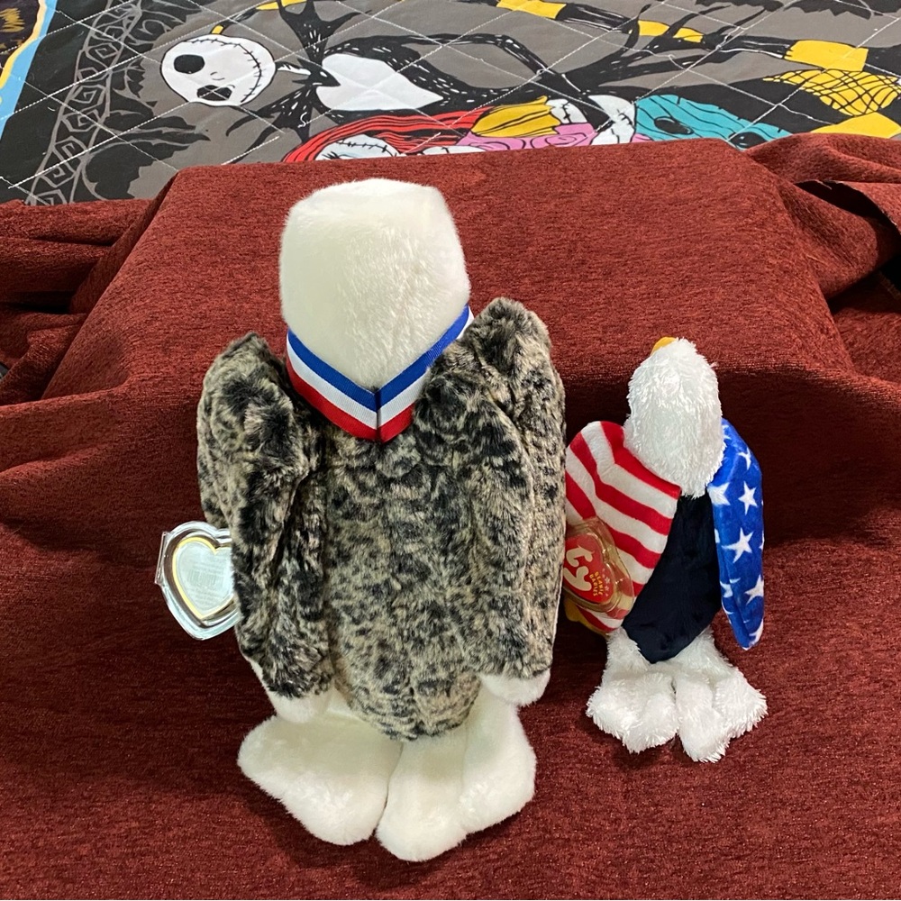 Ty Beanie Buddie Valor Eagle Beanie Baby Eagle Soar new with tags - Picture 2 of 11